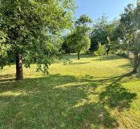 7 - IZB.ROD. DOM s GARÁŽOU, POZEMOK 2039m2, KOVÁLOV - Záhrada rodinného domu v Koválove: upravený trávnik, stromy a zeleň, pokojná atmosféra.