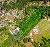 Pozemok s VEĽKÝM potenciálom_Vieska - Bezdedov (6441 m²) - Pohľad na rekreačné pozemky v Púchove, Vieska-Bezdedov obklopené bujnou prírodou.