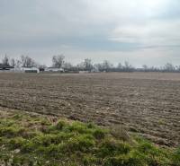 Zálesie orná pôda na predaj 3237m2 /21,- Eur / m2 - Poľnohospodárske a lesné pozemky na Domkoch v Zálesí s budovami v pozadí.
