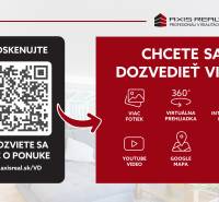 1-izb. úplne nový byt, KLÍMA !!!! Lodžia, Pivnica, Parking - Reklamná grafika s QR kódom na získanie informácií o ponuke nehnuteľností.