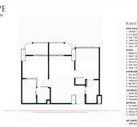 2 IZBOVÝ APARTMÁN (2 SPÁLNE + 1 OBÝV. IZBA)  EMBASSY LIFE PATTAYA - Pôdorys dvojizbového bytu 51-53 m² so zoznamom zariadenia a označením Overený člen.