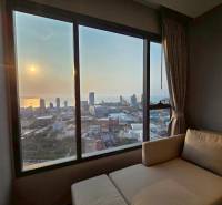 2 SPÁLŇOVÝ APARTMÁN ONCE PATTAYA - Výhľad z 3-izbového bytu na západ slnka a panorámu mesta Pattaya.
