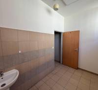 Prenájom obchodného priestoru v OD Prior v širšom centre Popradu - Umývadlo, dvere, svetlo a obklady v obchodných priestoroch.