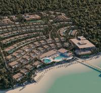 HOTELOVÝ SUITE V LUXUSNOM ZANZIBARSKOM KOMPLEKSE - Luxusná rezidenčná oblasť s vilami a bazénmi pri pláži v časti Nungwi, Zanzibar North.