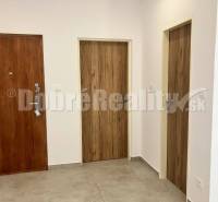 1 - izbový byt na prenájom v širšom centre LC - Vstupná hala v 1-izbovom byte s drevenými dverami a dlažbou.