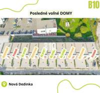 Predaj rodinného domu, Nová Dedinka - Nová Ves pri Dunaji, Nová Dedink - Radové rodinné domy v Nová Dedinka - Nová Ves pri Dunaji, s parkovaním a záhradami.