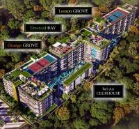 THE RIVIERA BEVERLY HILLS RESIDENCES PATTAYA - Komplexná výstavba bytov v Pattayi so zeleňou a športoviskami.