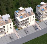 CHORVÁTSKO - Luxusné apartmány (4i) - ostrov VIR - 3 moderné apartmánové budovy s terasami, jacuzzi a parkovaním, obklopené zeleňou.