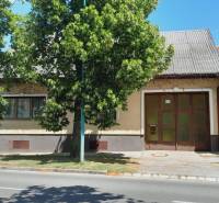 Predaj rodinného domu, Neusiedl am See - Rodinný dom v Potzneusiedli s veľkou bránou a listnatým stromom pred ním.
