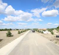 Luxusná veľkometrážna parcela za skvelú cenu Kvetoslavov,2480m2 - Po asfaltovej ceste vedúcej na ulici Lesopark, lemovanej malými stromami, vidieť pozemky - bývanie.