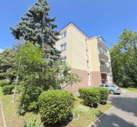 3 izbový byt  Borodáčová ulica, Bratislava - Ružinov - Poseň - Bytový dom v Bratislave - Ružinove na Borodáčovej ulici, obklopený zeleňou a stromami.