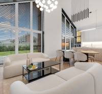 THE HOME ︱ PREDAJ - designový 5-izbový rodinný dom v Chorvátskom Grob - Interiér rodinného domu s priestrannou obývacou izbou, kuchyňou a jedálenským kútom.