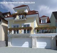 JEDINEČNÁ INVESTIČNÁ PRÍLEŽITOSŤ V SRDCI RUDLOVEJ, Rodinný Dom - Vizualizácia rodinného domu s kvetmi na balkónoch na ulici pod Bánošom, Banská Bystrica.