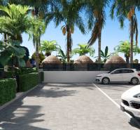 SANTA ROSALIA - Luxusné apartmány s 2 -3 spálňami s výhľadom na jazero - Parkovisko so zeleňou a palmami pri trojizbovom byte na ulici Santa Rosalia Lake v Torre Pacheco.