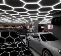 Exkluzívna garáž (typu A) v projekte PARK3BA, Triblavina, Bratislava - Garáže s autami, motorkou a náradím s efektným osvetlením.
