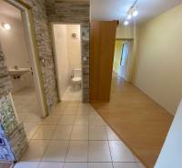 3 izbový byt na predaj,  80 m2, Zvolen - Podborová - Chodba v 3-izbovom byte s kúpeľňou a toaletou, obklady so vzorom kameňa.