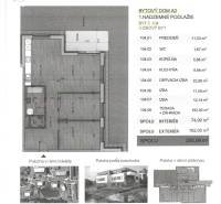 ! KOLAUDÁCIA - NOVOSTAVBY - POSLEDNÉ VOĽNÉ BYTY !  - Návrh 3-izbového bytu s rozlohou 74,99 m² s terasou 182 m².