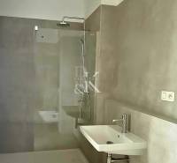 2 i  apartmán s predzáhradkou, šatníkmi, kobkou, Banka - Piešťany - Štýlová kúpeľňa s elegantným sprchovacím kútom a umývadlom v 2-izbovom byte.