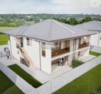 Predaj, trojizbový byt Lužianky, Jaseňová ulica, na ... - Exteriér dvojpodlažného 3-izbového bytu v Lužiankach s dvomi balkónmi a záhradou.
