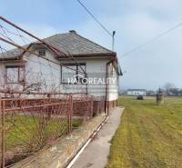 Predaj, pozemok pre rodinný dom   4629 m2 Ruskov, RU... - Dvor rodinného domu s rozsiahlym trávnikom a starým plotom v Ruskove. Pozemky - bývanie.