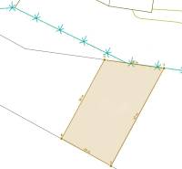 AstonReal: ponúkame na predaj pozemok o výmere 1 000 m2 - Malý Slavkov - Mapa pozemku pre bývanie pri Malom Slavkove s rozmermi v metroch.
