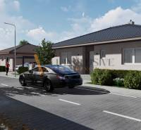 POSLEDNÉ 2 NOVOSTAVBY | PRÁZNOVCE - Ulica PRÁZNOVCE v Topoľčanoch s radom rodinných domov a prechádzajúcimi autami.