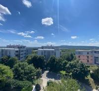 Predaj, Luxusný 4 izbový byt, 180 m2 + 25 m2, Condominium Renaissance - Výhľad z 4-izbového bytu v Bratislave - Karlovej Vsi na okolité budovy a prírodu.