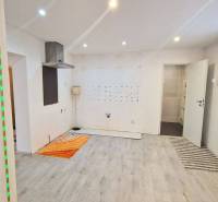 Dvojgeneračný RD, Bystré, pozemok 830 m², 3D - Interiér rodinného domu s bielymi stenami, LED osvetlením a drevenou podlahou.