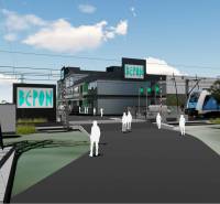 Stavebný pozemok 5.510 m2 so stavebným povolením pri Panónskej ceste  - Počítačová vizualizácia komerčných pozemkov na Panónskej ceste, Bratislava - Petržalka, so železnicou.