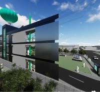 Stavebný pozemok 5.510 m2 so stavebným povolením pri Panónskej ceste  - Futuristická budova s parkoviskom pri Panónskej ceste v Bratislave - Petržalke, pozemky - komerčné.