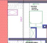 PAG/MANDRE - 2 apartmány za cenu jedného - 190m od mora - Pôdorys s galériou a priľahlou izbou v 4-izbovom byte.
