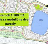 STAVEBNÝ POZEMOK PRI VODE – HRUBÁ BORŠA, OKRES SENEC - Plán pozemkov na Šalviovej ulici v Hrubej Borši, vhodný na bývanie, pozemok 1 500 m².