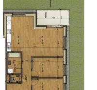 KOLAUDUJEME! Predaj 3-izb.bytu  182m2, Nová Tehelňa, Senec (A2104) - Pôdorys 3-izbového bytu so záhradou, terasou na ulici Vtáčia, komfortné bývanie.