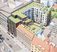 LUXUSNÝ 2i byt, KESSELBAUER, KLÍMA, LOGGIA, PARKING, Námestie 1.mája - Nové bytové domy na ulici Námestie 1.mája s dvojizbovými bytmi so zelenou strechou.