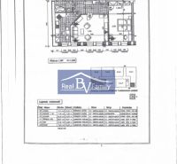 PREDAJ, ZÁHRADNÍCKA, RUŽINOV - 2 IZBOVÝ BYT - Pôdorys 2-izbového bytu na Záhradníckej ulici, Bratislava - Ružinov, s plochou 64,22 m².