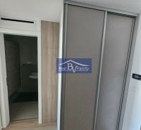 PRENAJATÉ - PRENÁJOM, BOTTOVA, STARÉ MESTO - 2 IZBOVÝ BYT - V 2-izbovom byte je skriňa s posuvnými dverami a podlaha s dreveným dekorom.