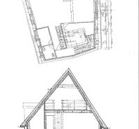 Kancelárske priestory 82 m2 s atraktívnym výhľadom v centre Bratislavy - Pôdorys podkrovia v Kanceláriách na Župnom námestí v Bratislava-Staré Mesto.