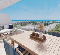 Moderné bývanie pri mori a golfe – La Cala de Mijas - Terasa 3-izbového bytu s výhľadom na more z Calle Aralia v El Faro.