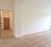 SEČOVSKÁ, 2-i tehlový byt, 56 m2, orientácia V a Z - OBKLOPENÝ ZELEŇOU - Obývačka v 2-izbovom byte s podlahou s dreveným dekorom a visiacim lustrom.