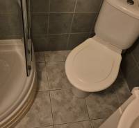 REZERVOVANÉ jednoizbový zrekonštruovaný byt v širšom centre mesta - Kúpeľňa s toaletou a sprchovacím kútom v 1-izbovom byte.