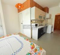 REZERVOVANÉ - Predaj, dvojizbový byt Nové Zámky - EX... - Kuchyňa v 2-izbovom byte s rustikálnym dreveným dekorom a kuchynskou linkou.