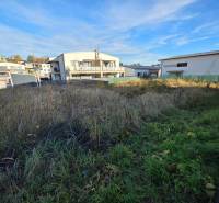 Exkluzívne na predaj rovinatý a slnečný stavebný pozemok 614 m2, Bytča - Pozemky - bývanie v Bytči s výhľadom na okolité domy. Tráva a zeleň na ploche.