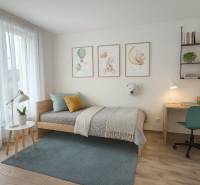 HD REALITY, Predaj 4-izbový rodinný dom v Šuranoch - Na Vršku - Detská izba v rodinnom dome s podlahou s dreveným dekorom a pracovným stolom.