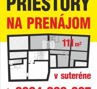 PRENÁJOM: Obchodný priestor 111m2 v centre Čadce - Prenájom 111 m² obchodných priestorov v suteréne s pôdorysom a kontaktom.