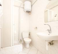 Veľký 6i RD, SUPER ivestičná príležitosť, Tr. Teplá - Kúpeľňa v rodinnom dome na ulici M. R. Štefánika s umývadlom a sprchou.