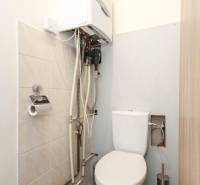 Veľký 6i RD, SUPER ivestičná príležitosť, Tr. Teplá - Toaleta a plynový kotol na ulici M. R. Štefánika v rodinnom dome.