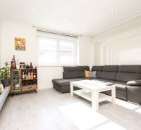 Veľký 6i RD, SUPER ivestičná príležitosť, Tr. Teplá - Obývačka na ulici M. R. Štefánika s tmavou sedačkou v rodinnom dome.