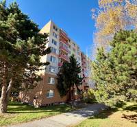 NA PREDAJ 1-IZBOVÝ BYT (37m2), SENICA, HVIEZDOSLAVOVA UL. - Bytový dom na ulici Hviezdoslavova v Senici obklopený zeleňou a stromami.