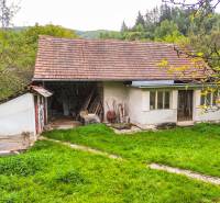 5i RD s garážou, Čierna Lehota, okr. Bánovce n./B. - Rodinný dom v Čiernej Lehote s drevenou strechou obklopený zeleňou a stromami.