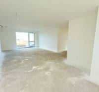 PREDAJ - 4 izbový holodom s veľkou garážou , Lužianky, Smreková ulica - Priestranný interiér s balkónom, rodinný dom, biele steny, neukončená podlaha, príprava na bývanie.